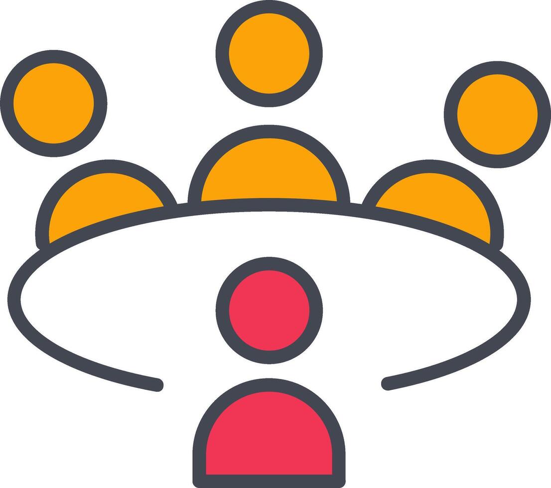 Conference Table Vector Icon