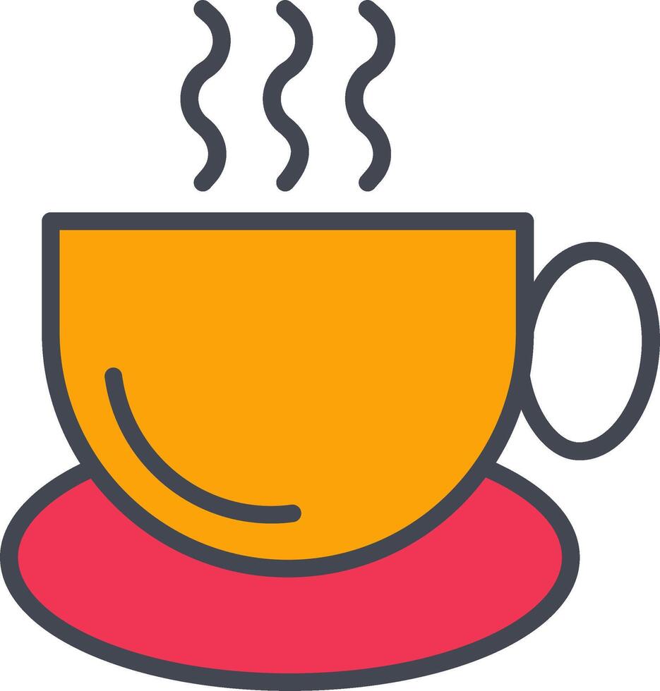 icono de vector de taza de café