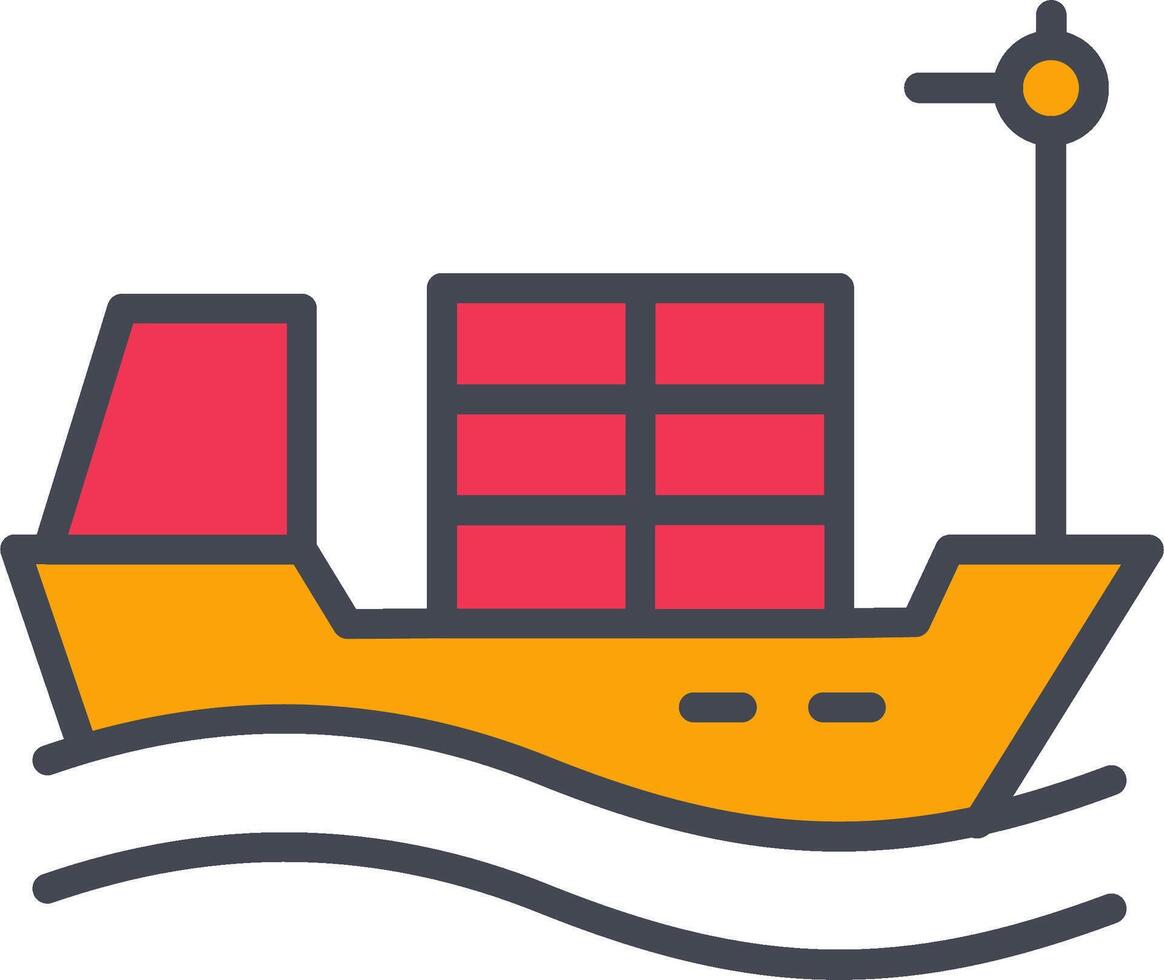 Cargo Ship I Vector Icon