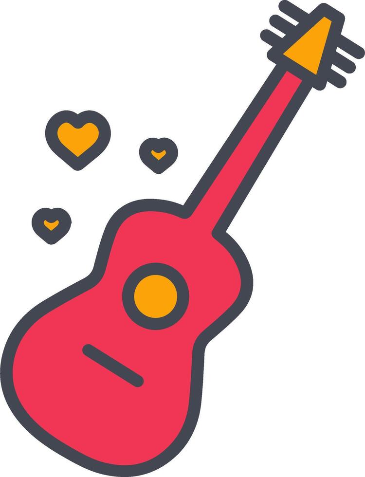 icono de vector de guitarra