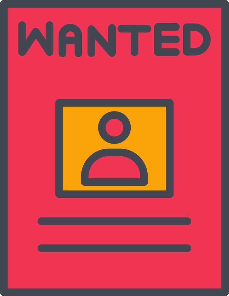 Wanted Poster Vector Icon