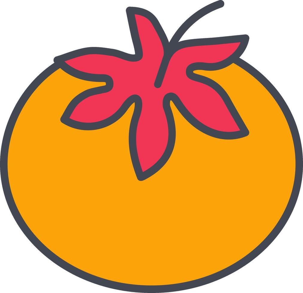 icono de vector de tomate