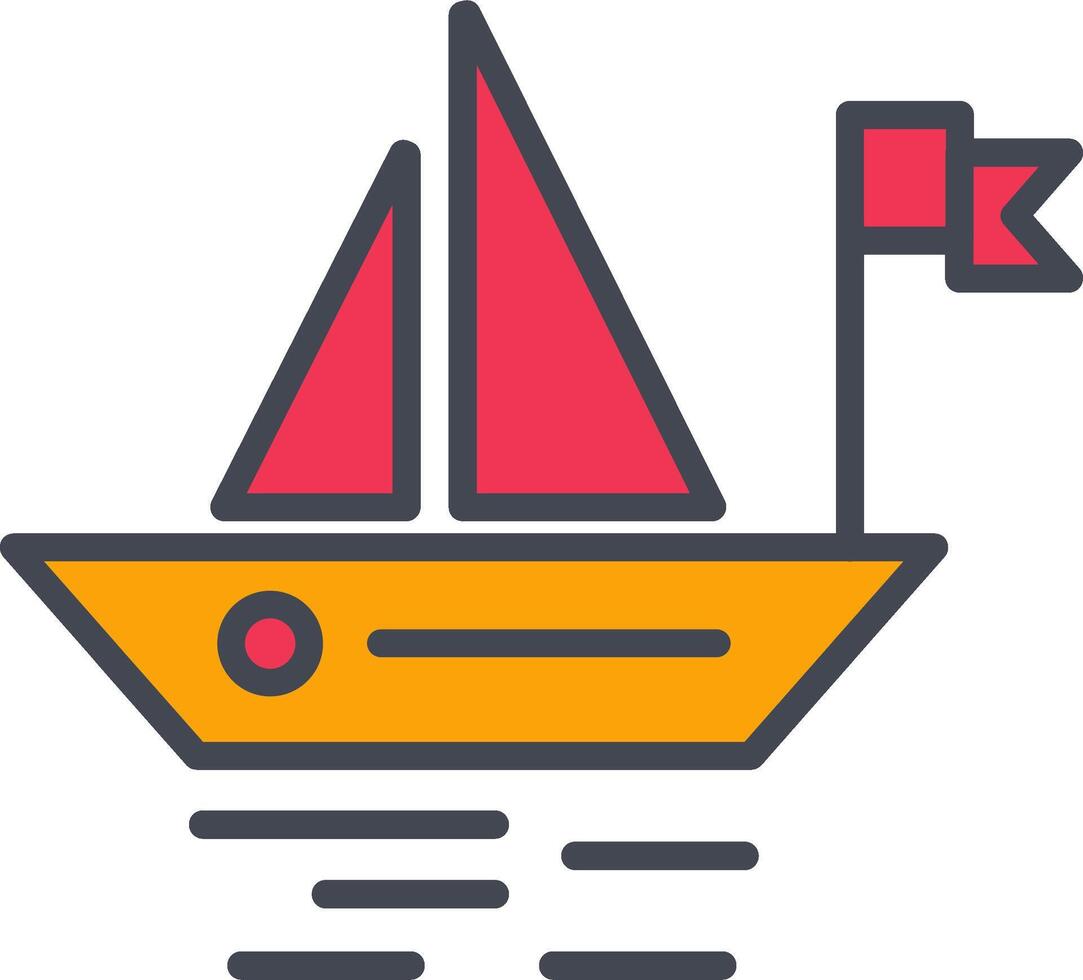 Small Boat Vector Icon