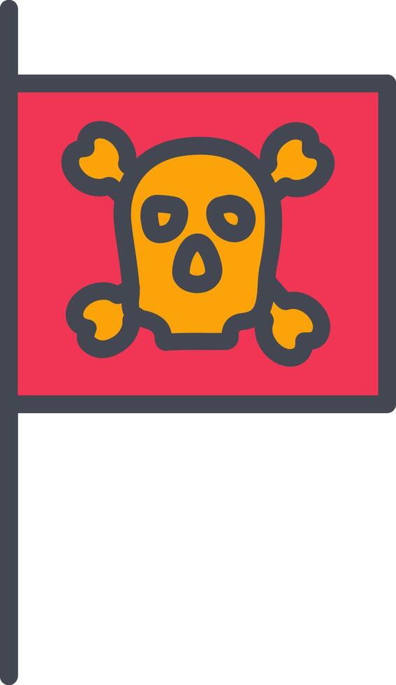 PIrate Flag I Vector Icon