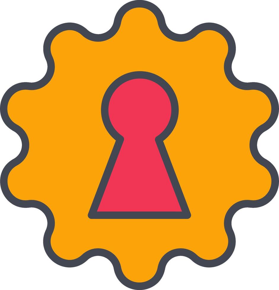 Key Hole Vector Icon