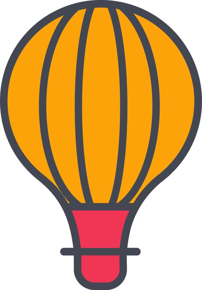 Hot Air Balloon Vector Icon