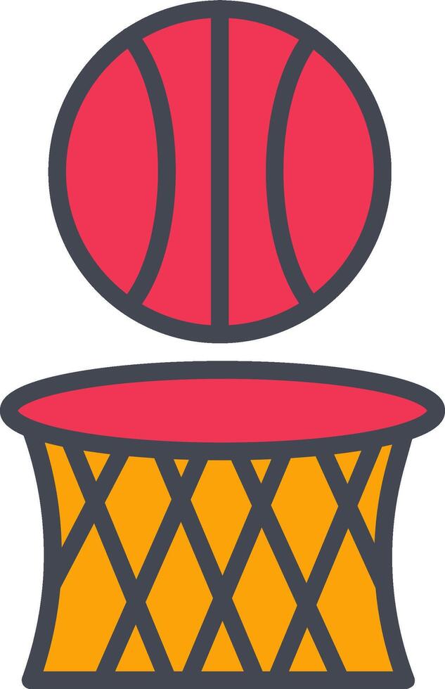 icono de vector de baloncesto