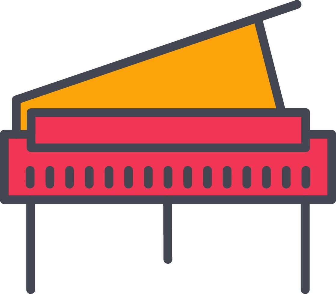 Grand Piano Vector Icon