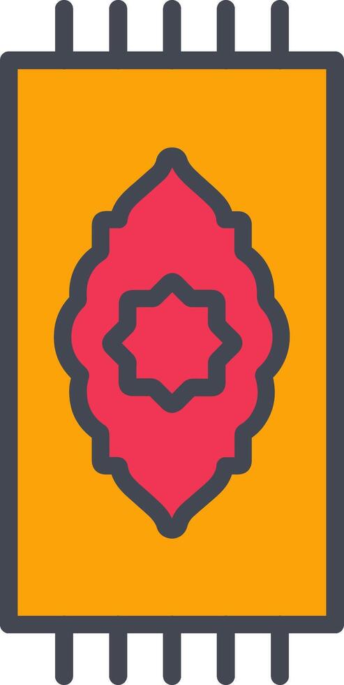 Prayer Rug Vector Icon