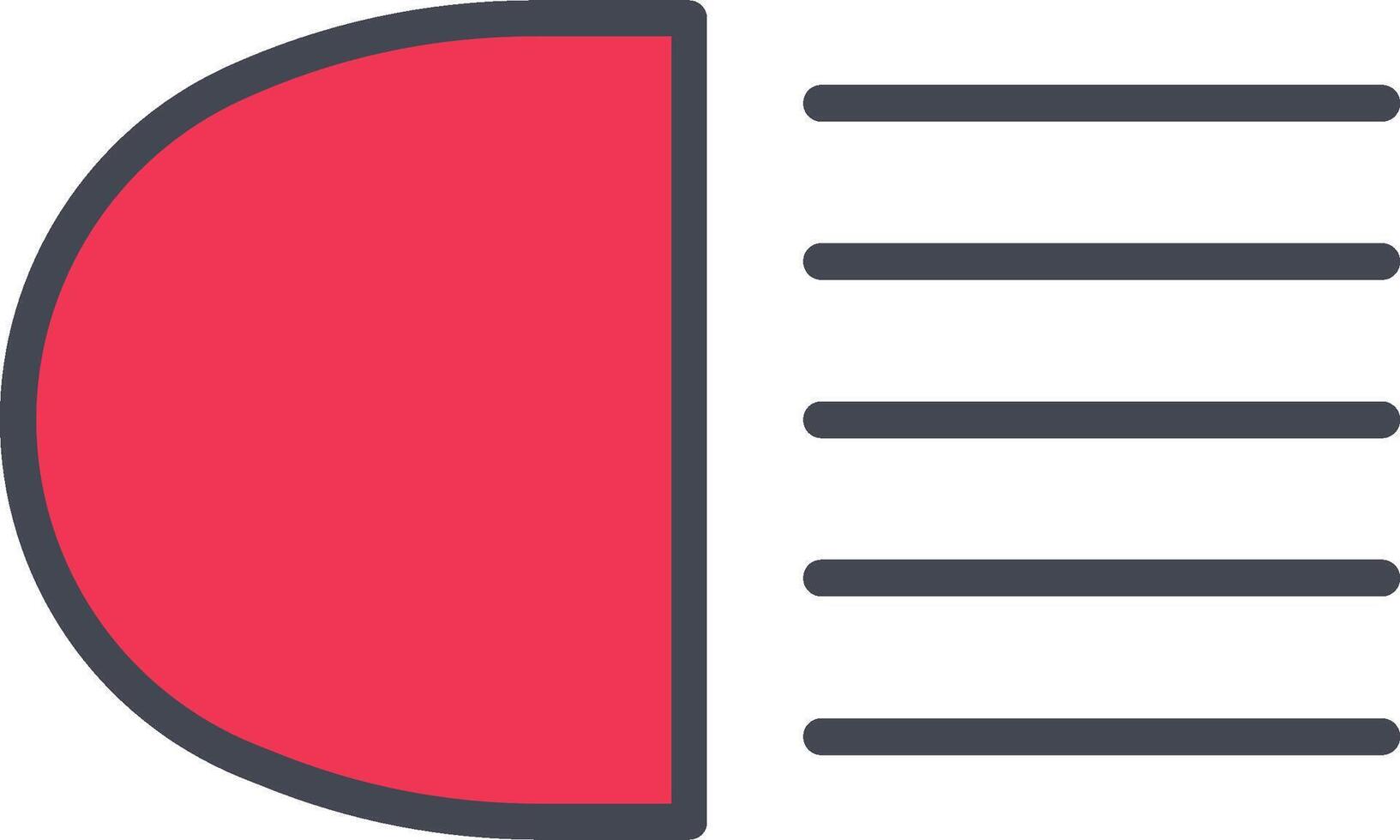Headlight Vector Icon