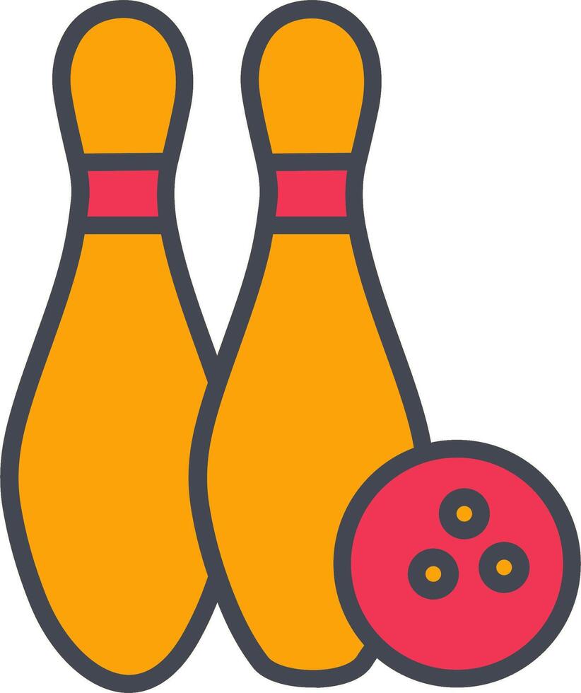 icono de vector de bolos