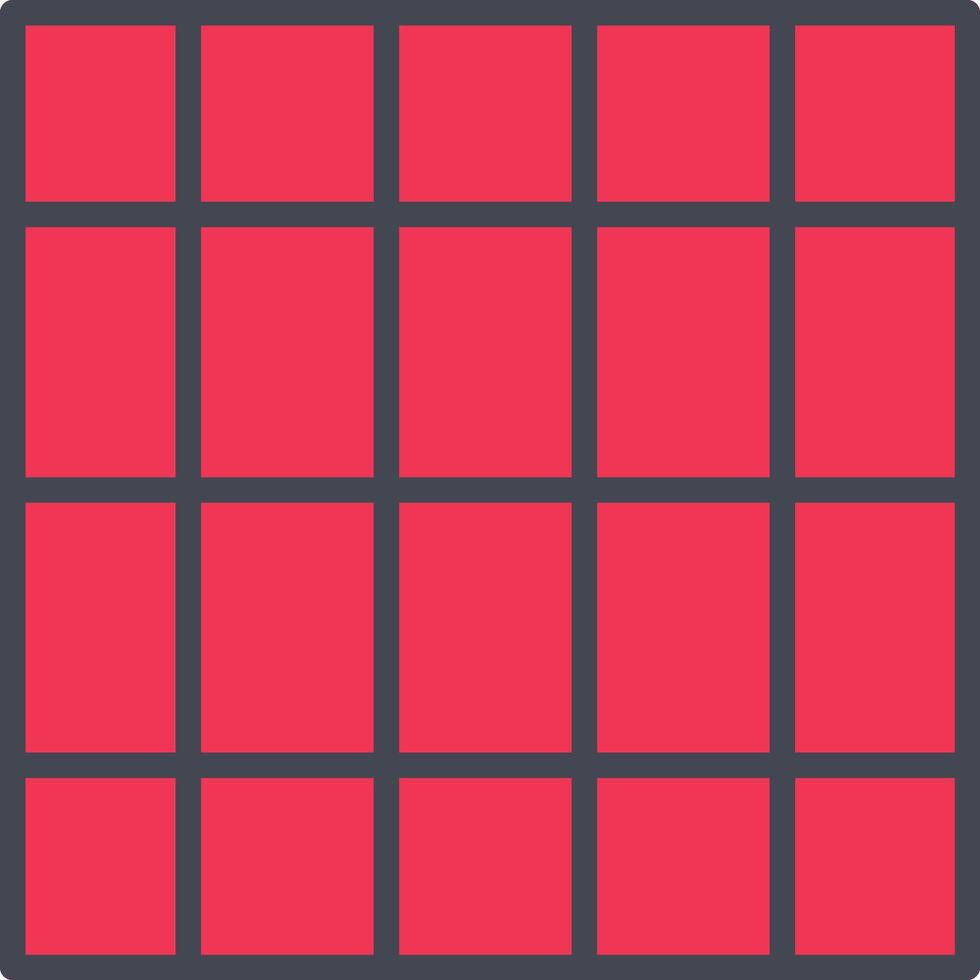Table of Rates Vector Icon