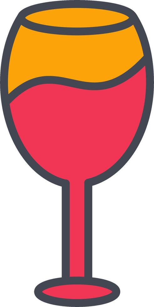 icono de vector de copa de vino