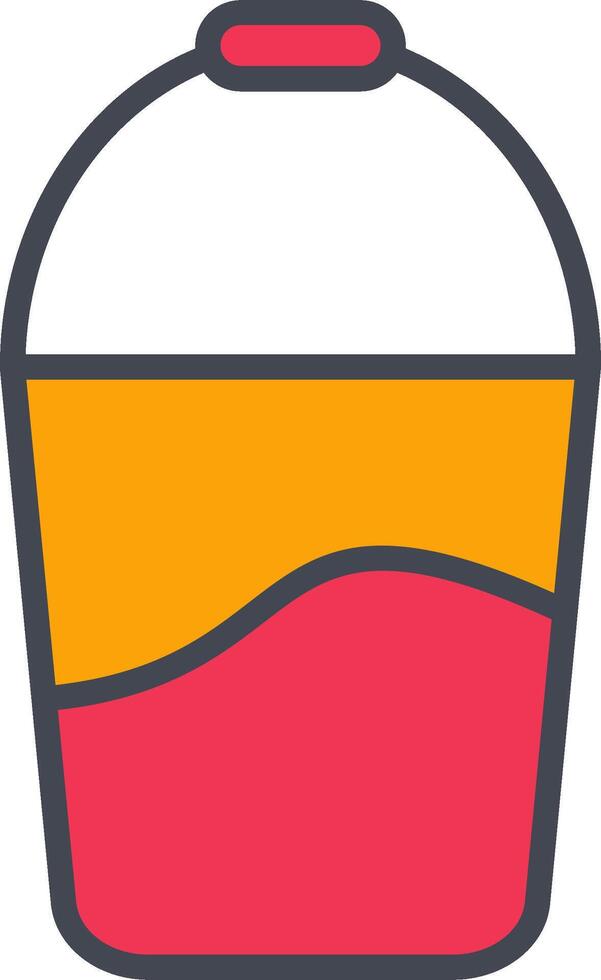 Water Bucket Vector Icon