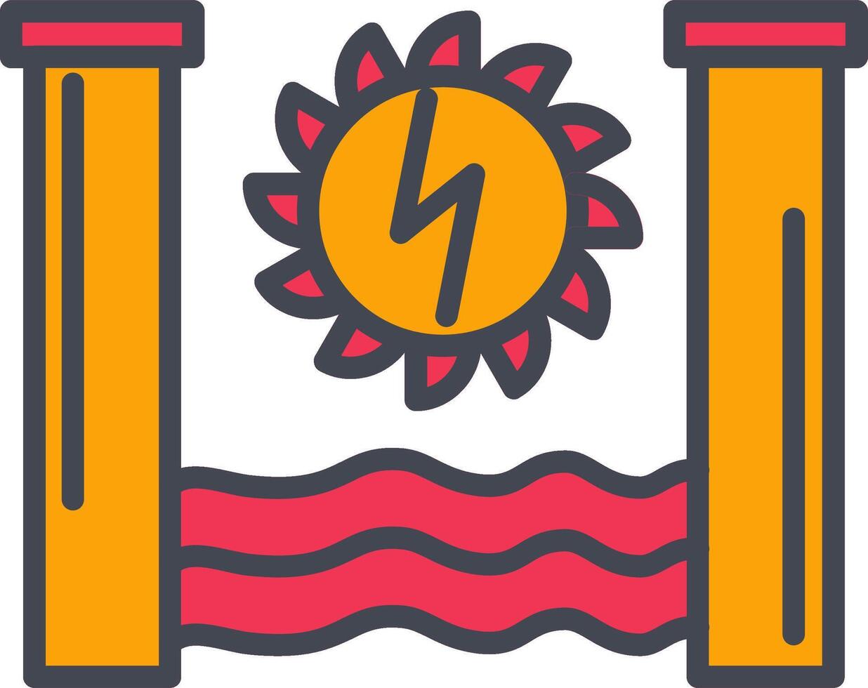 Hydro Power Vector Icon