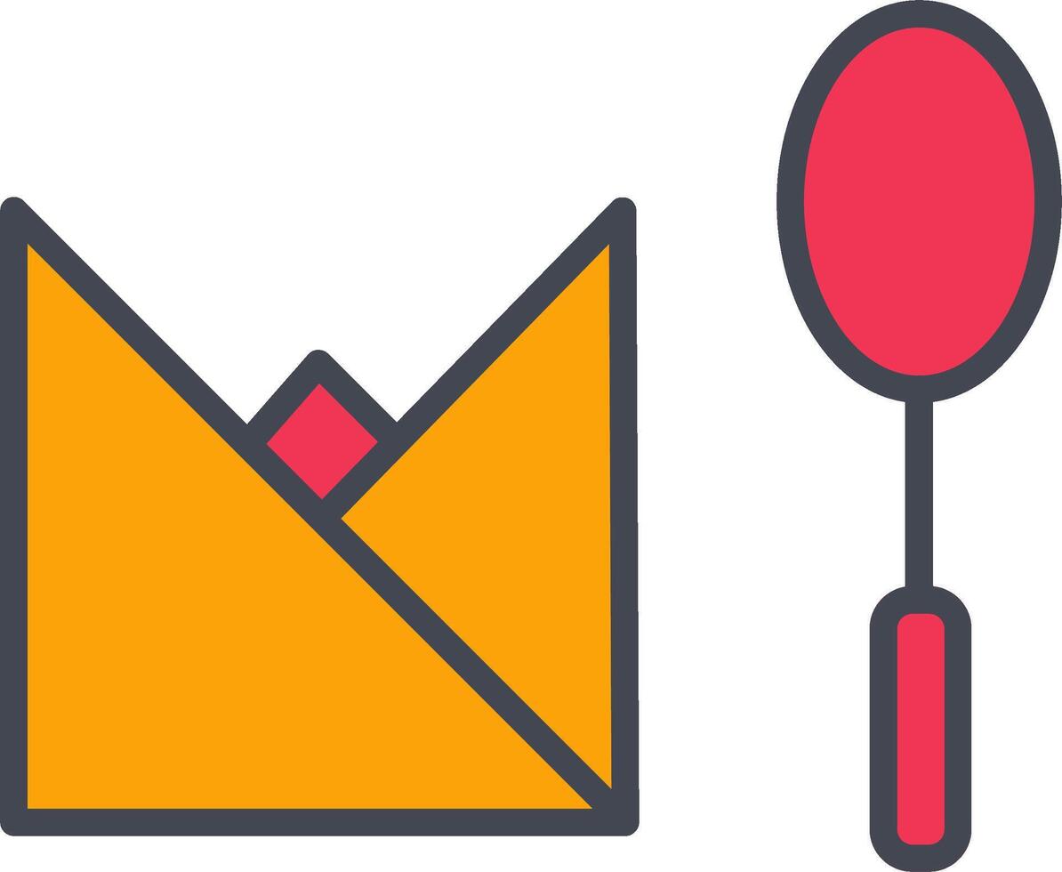 Spoon and Napkin Vector Icon