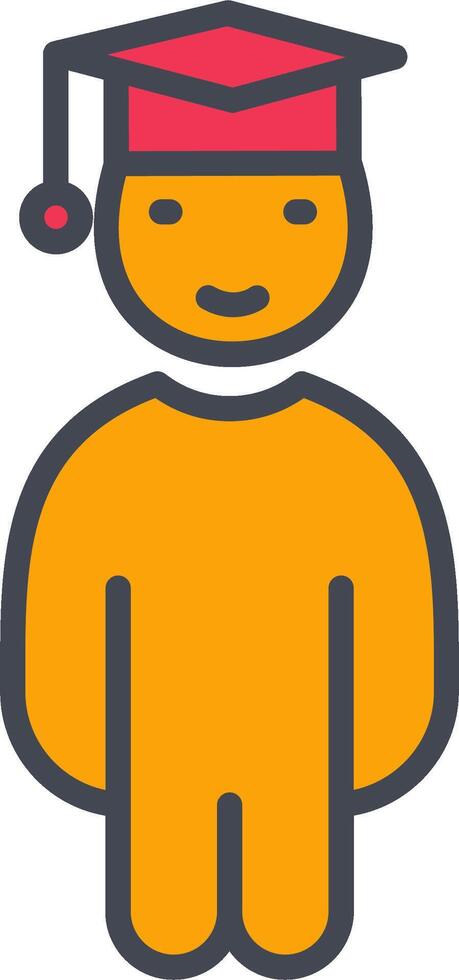 Graduate Student Vector Icon