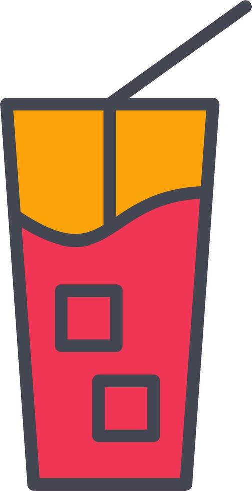 Iced Coffee Vector Icon
