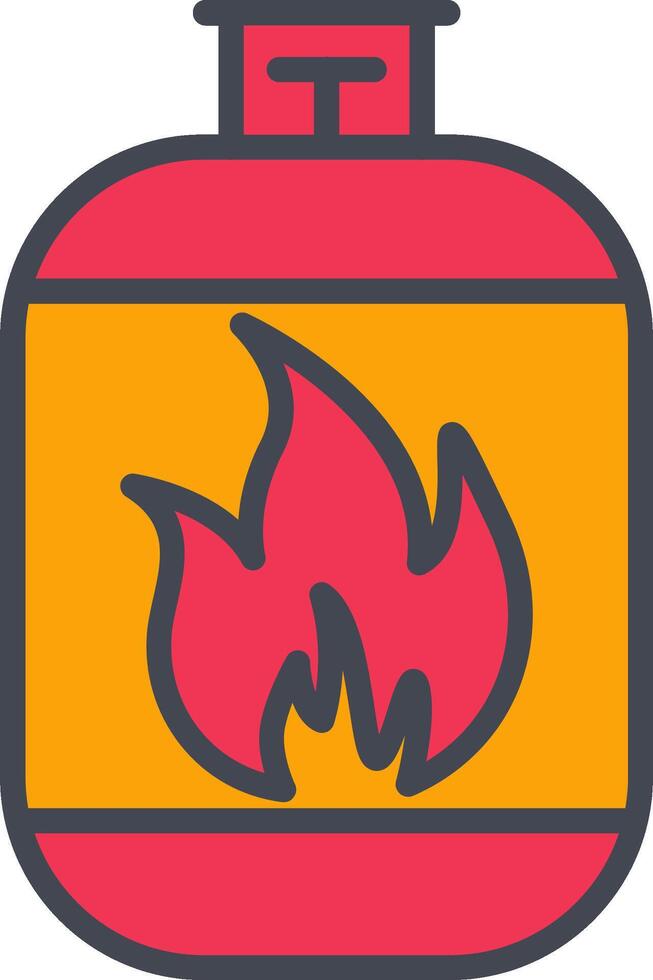 Gas Cylinder Vector Icon