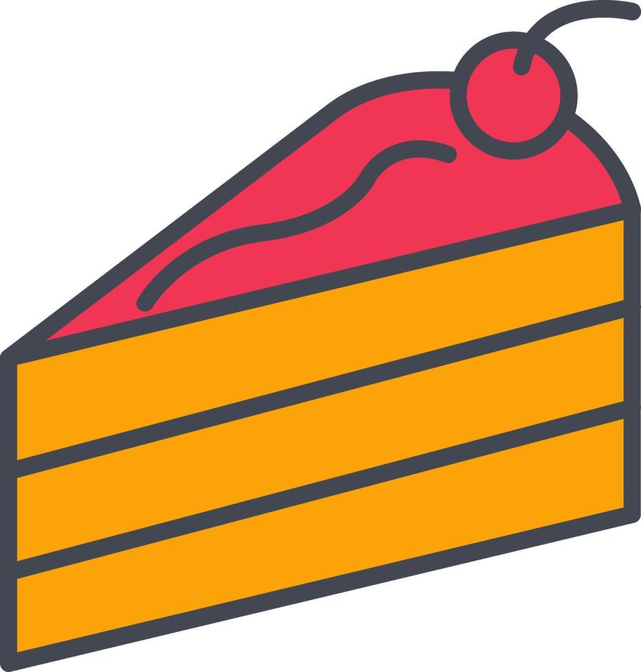 Cake Slice Vector Icon