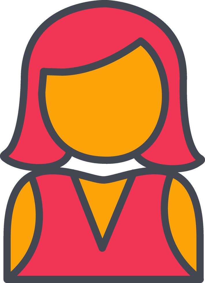 Elegant Lady Vector Icon