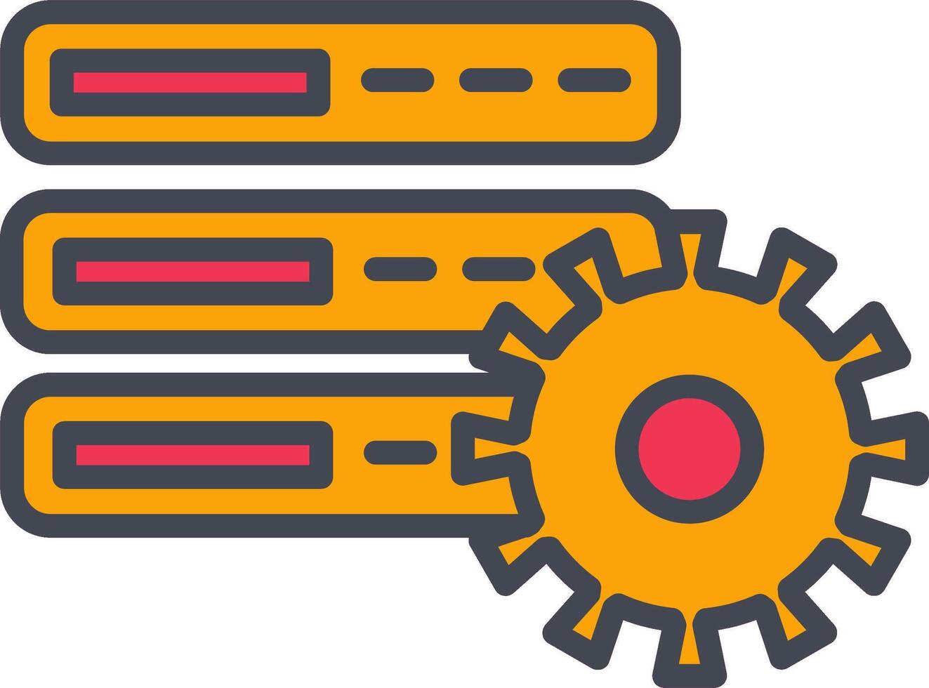 Database Setting Vector Icon