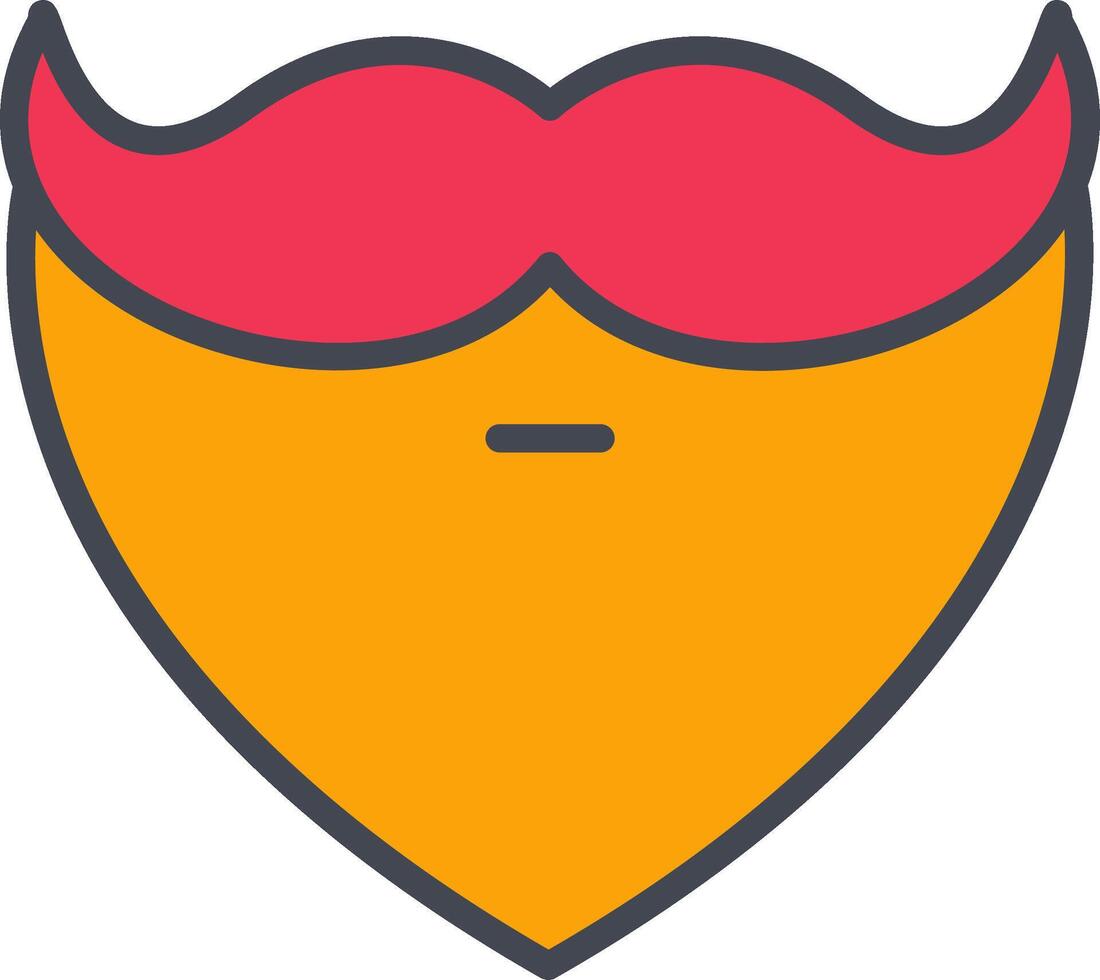 barba y Bigote yo vector icono