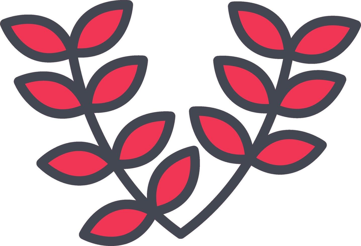 Leaves Wreath Vector Icon