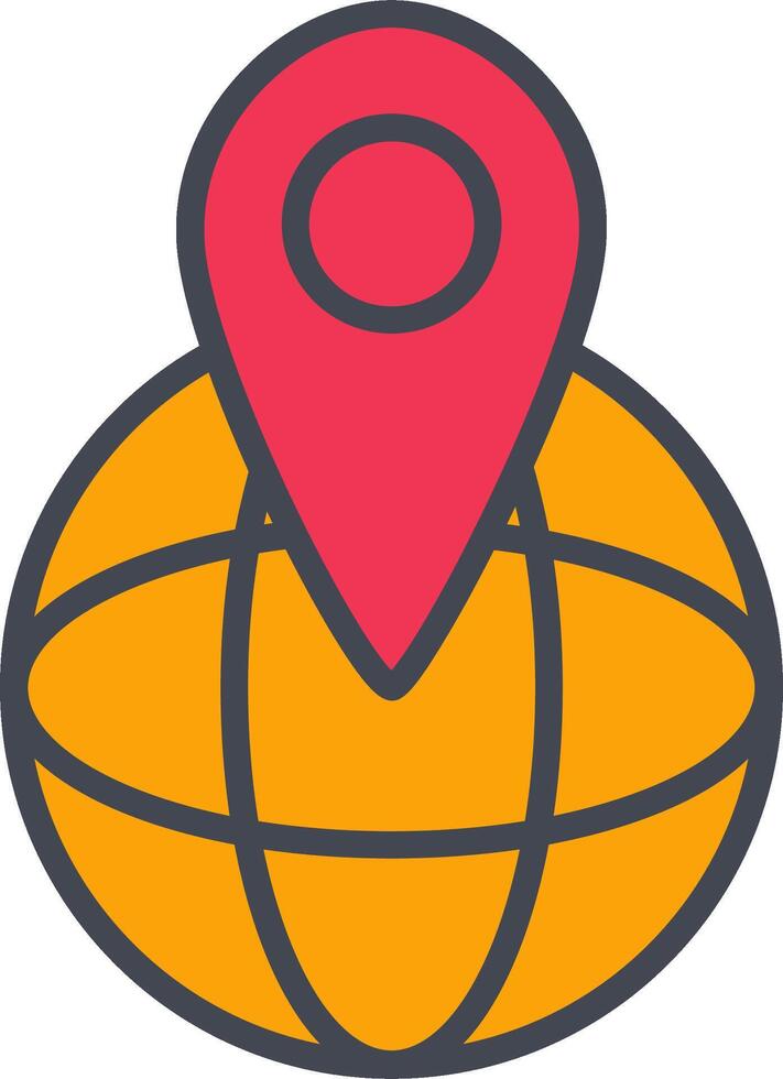 Global Locations Vector Icon