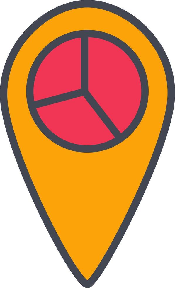 Location Statistics Vector Icon