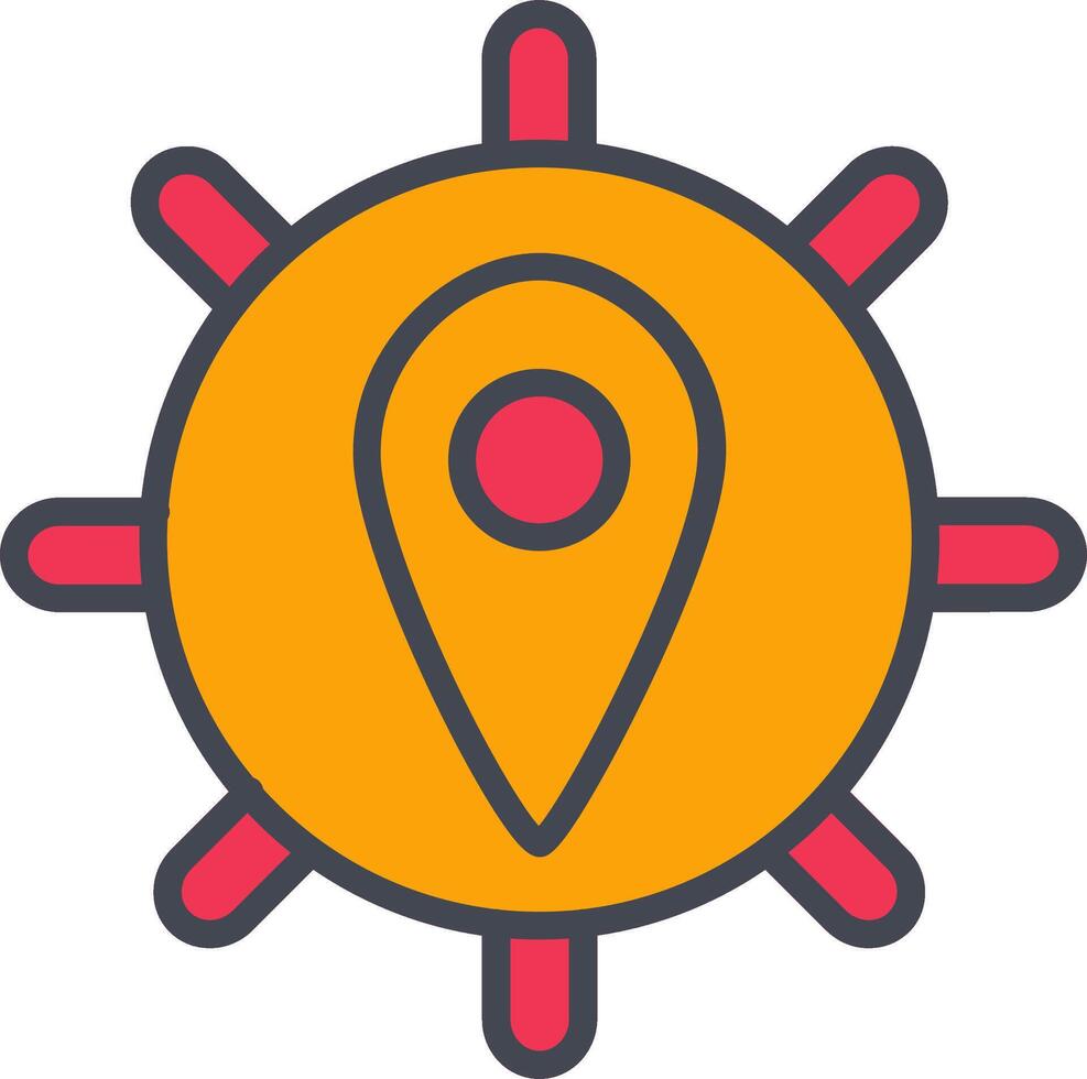 Location Settings Vector Icon
