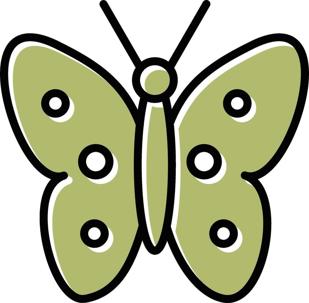 icono de vector de mariposa