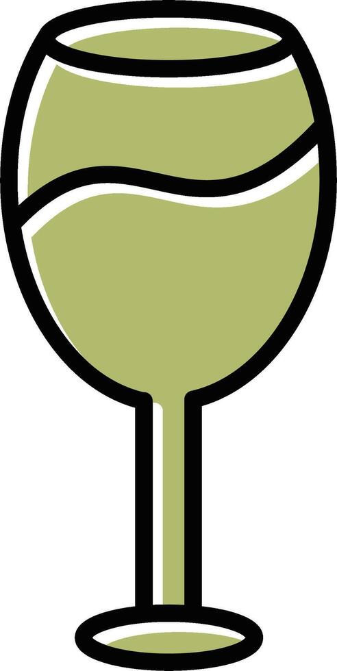 icono de vector de copa de vino