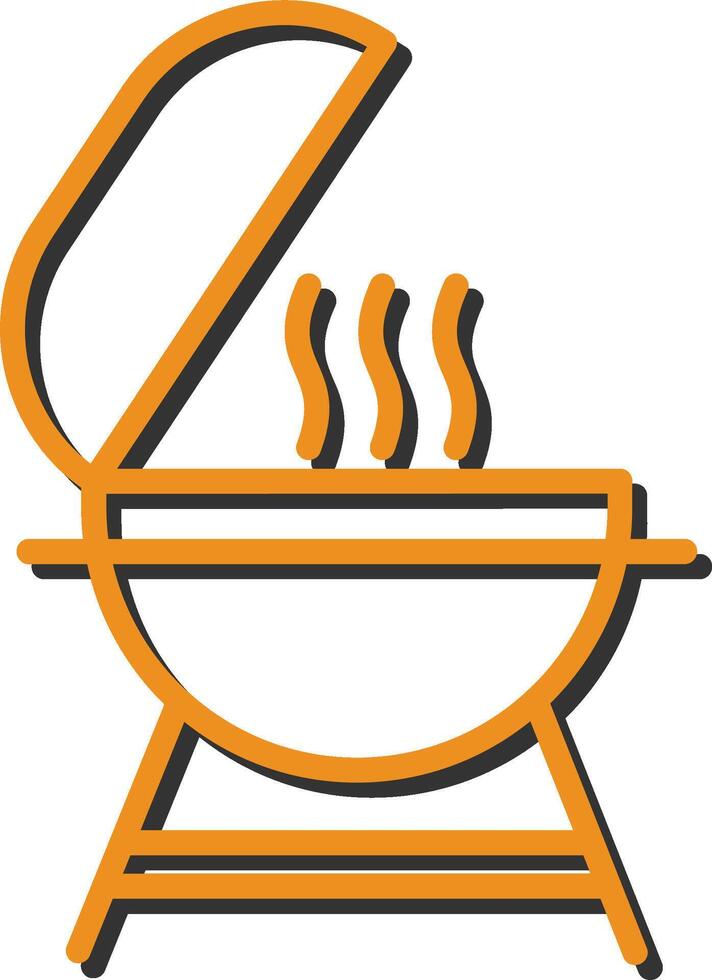 icono de vector de barbacoa