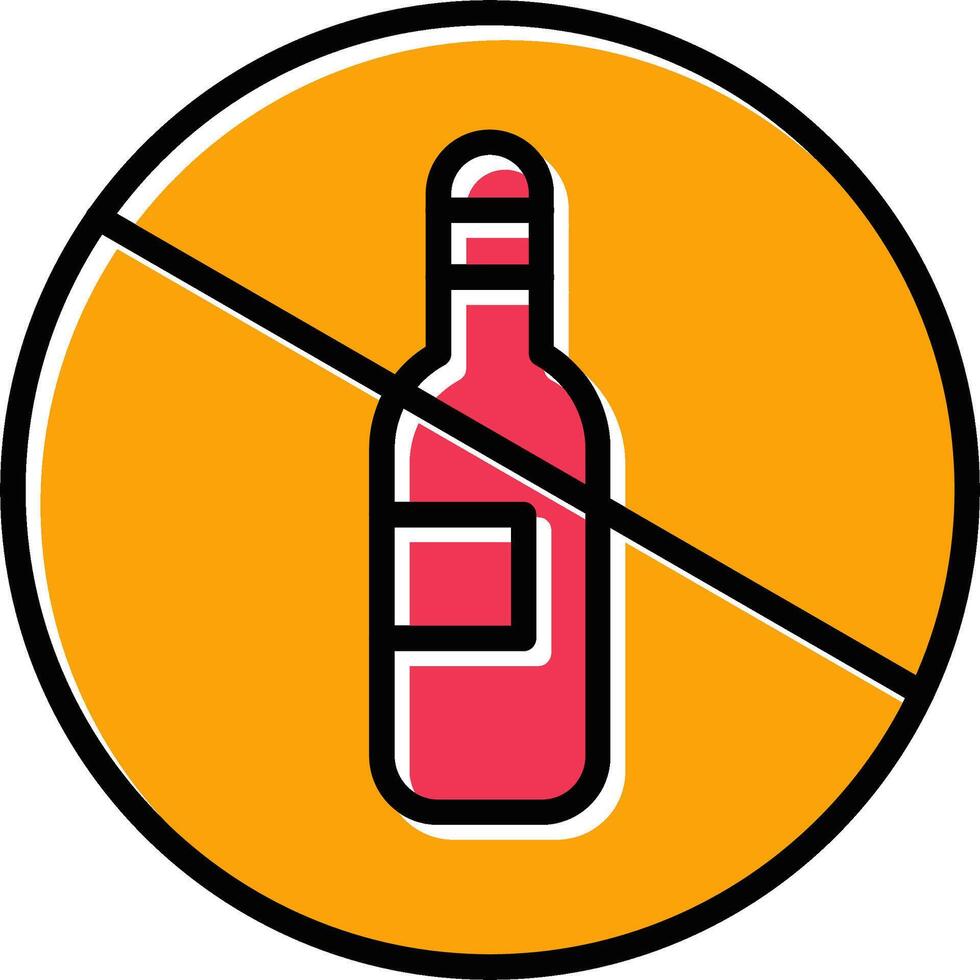 No Drinking Vector Icon
