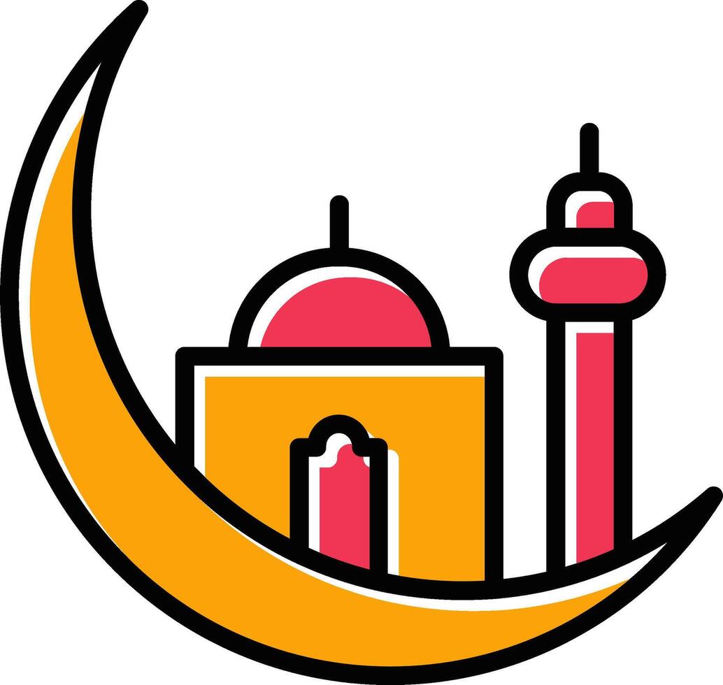 icono de vector de estrella islámica