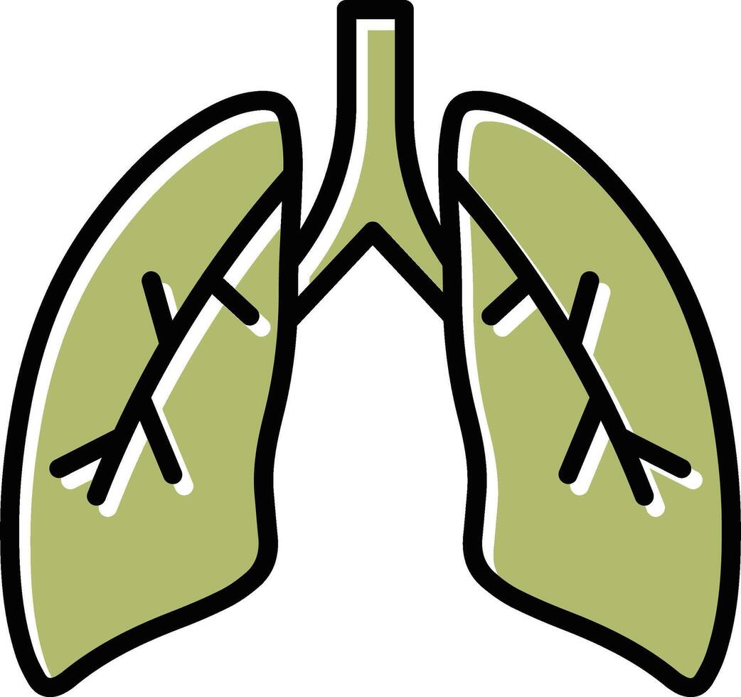 Lungs Vector Icon