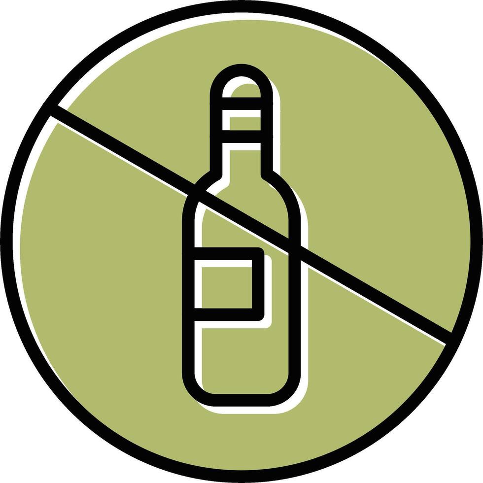 No Drinking Vector Icon