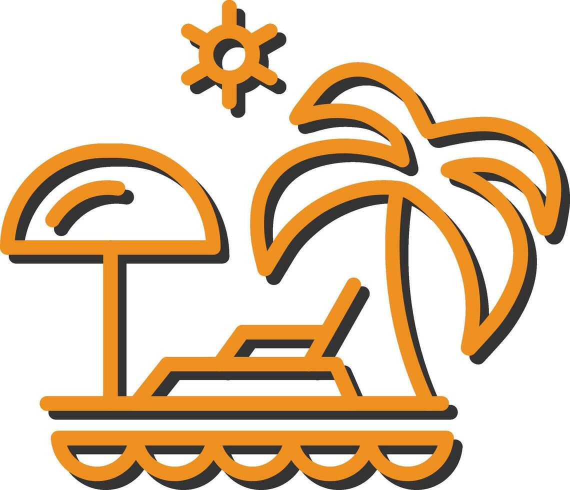 Vacation Spots Vector Icon