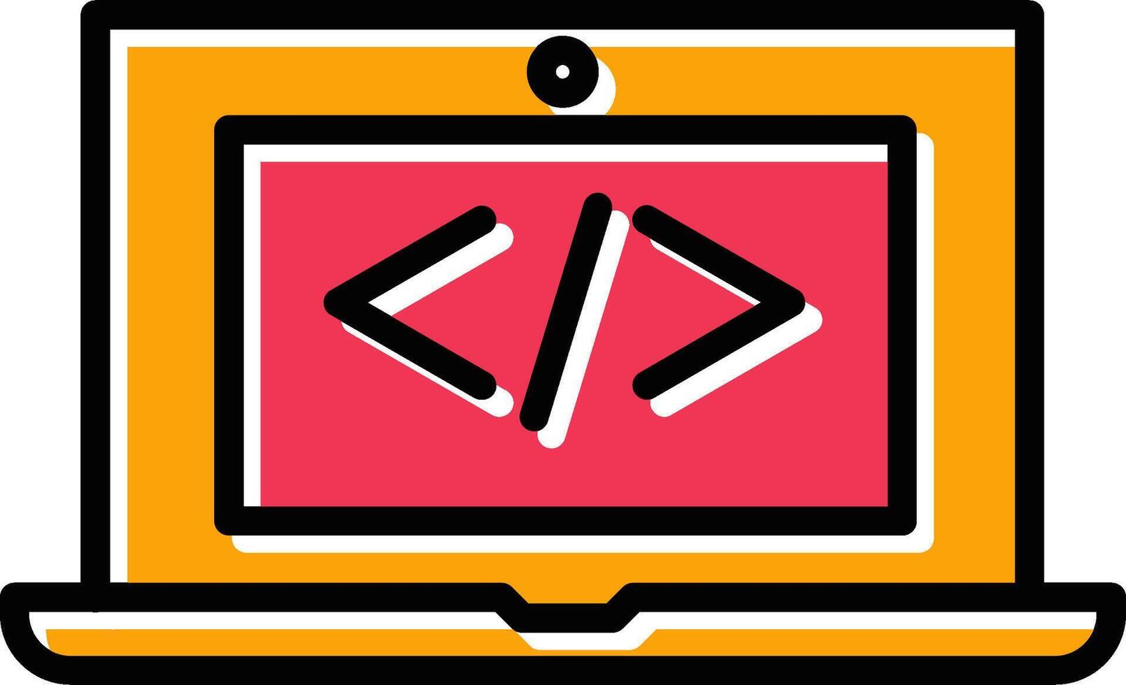 Coding Computer Vector Icon