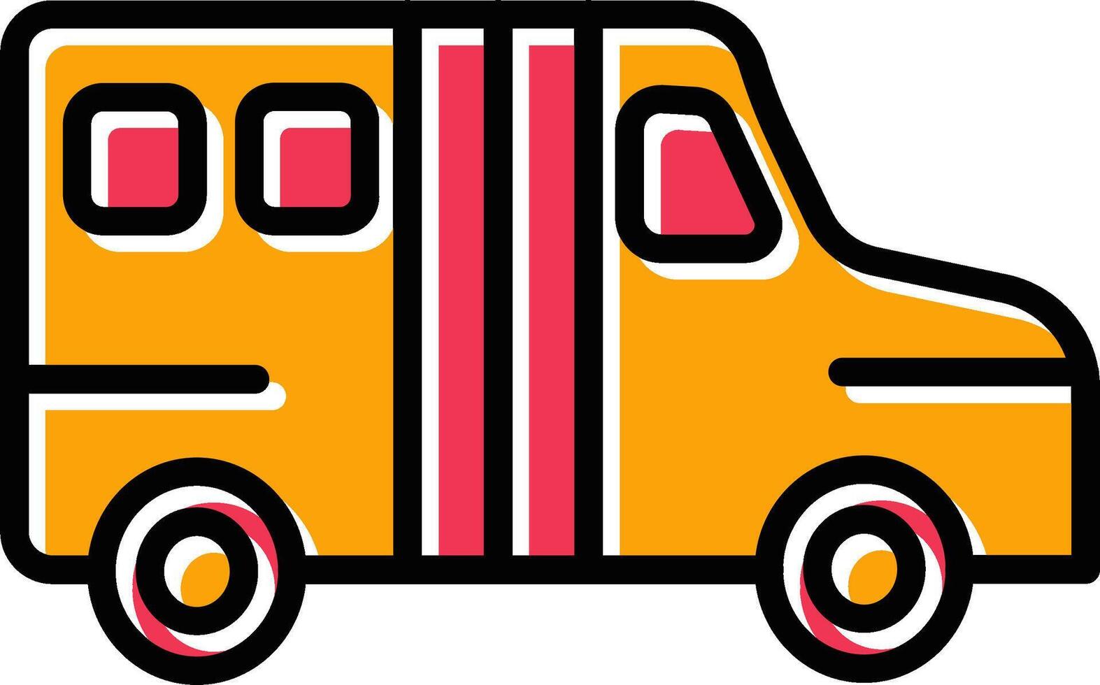 School Bus Vector Icon