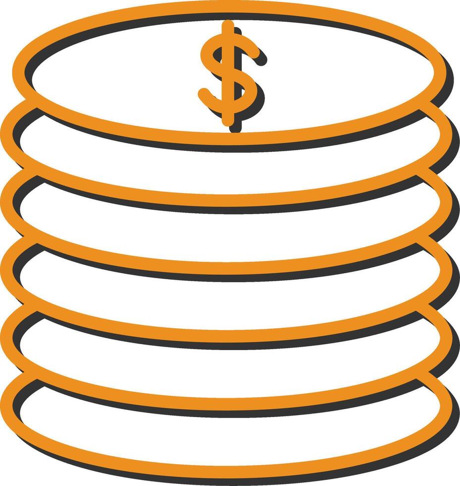 Stack of Coins Vector Icon