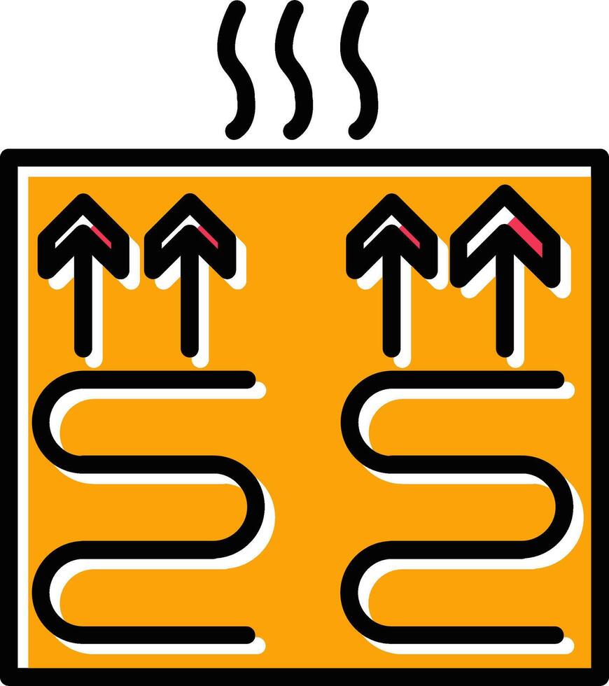 Underfloor Heating Vector Icon