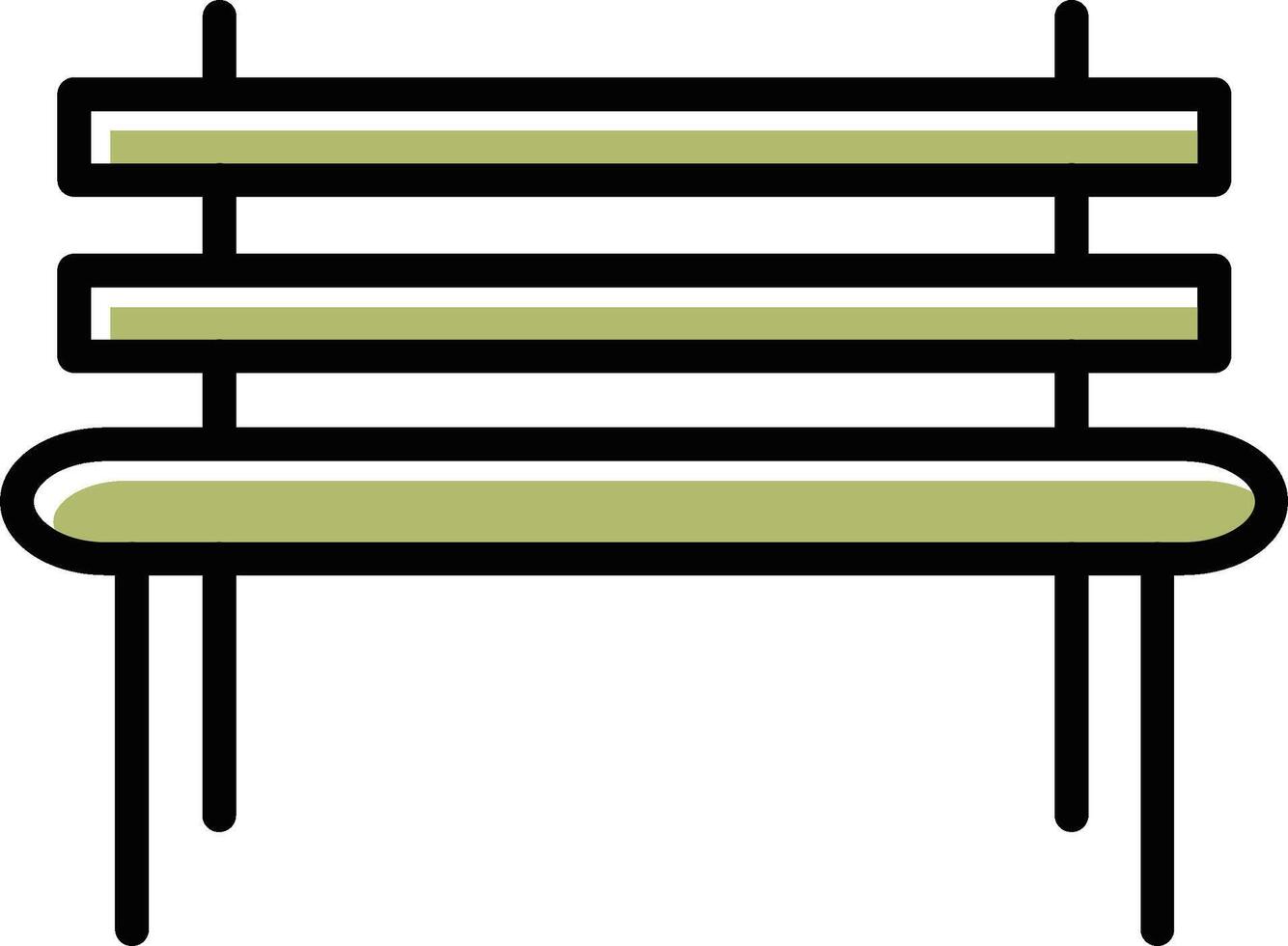 Garden Bench Vector Icon