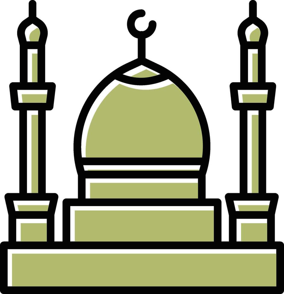 icono de vector de mezquita