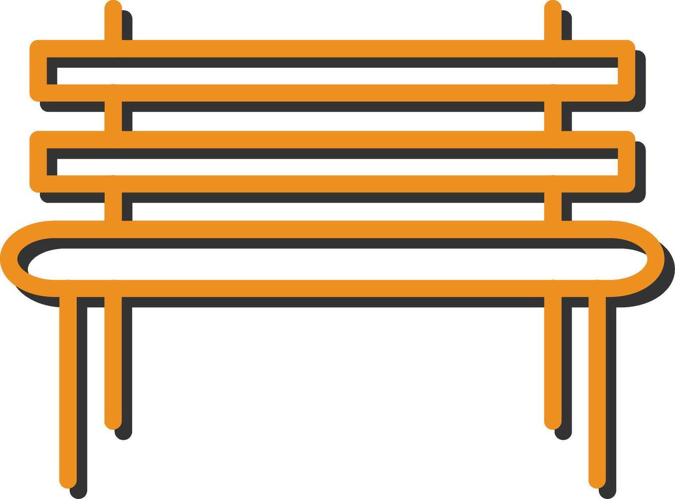 Garden Bench Vector Icon