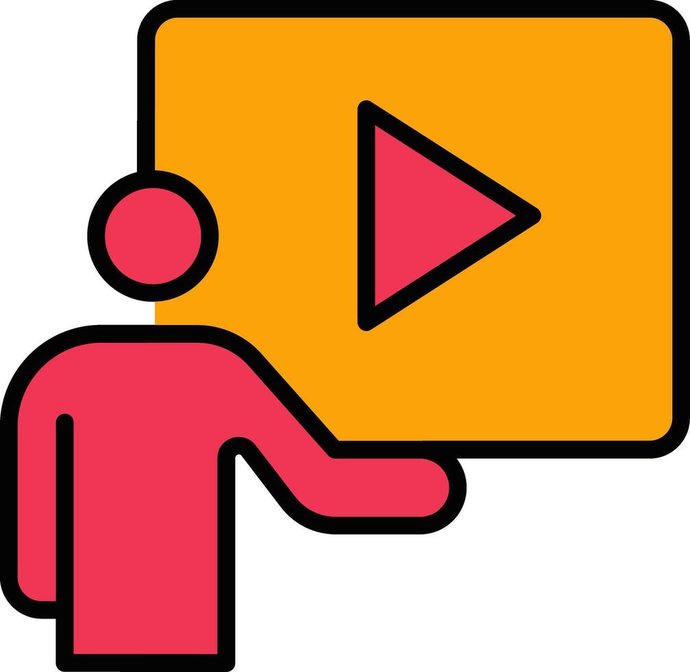 Video Lesson Vector Icon