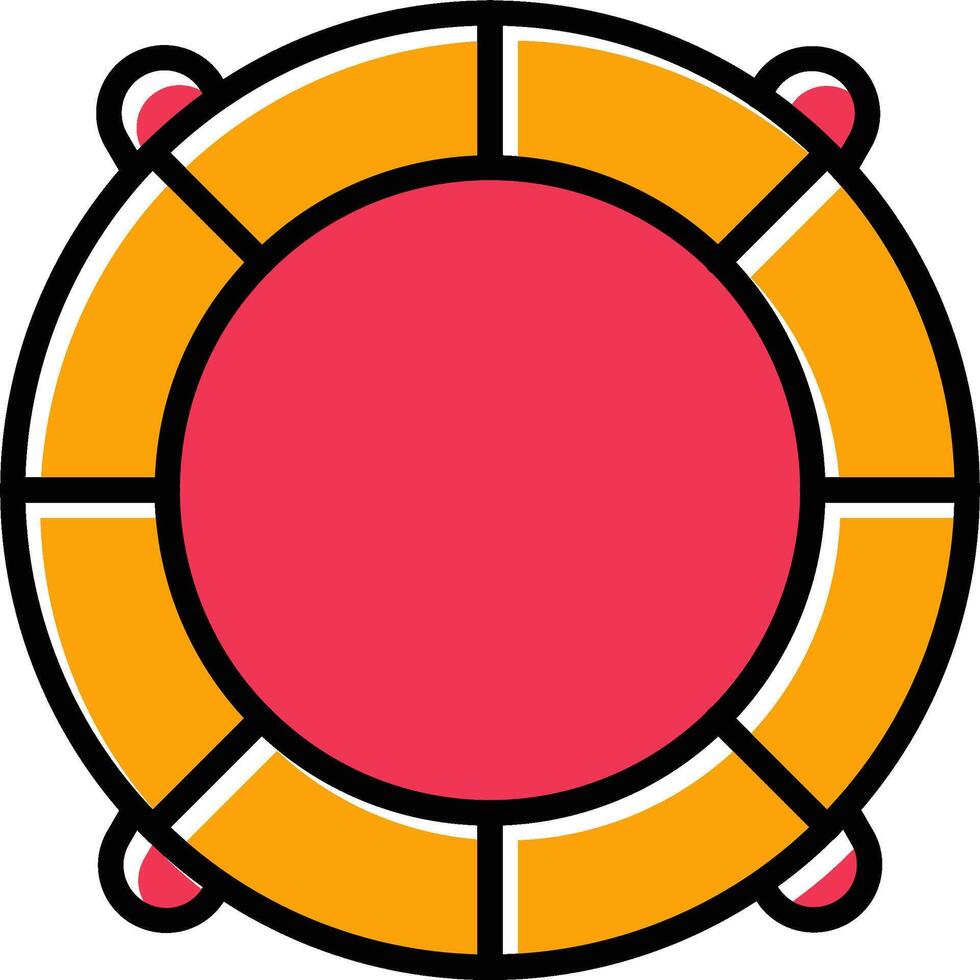 Life Saving Tube Vector Icon
