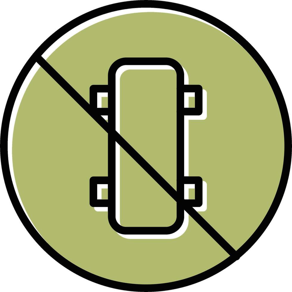 No Skating Vector Icon