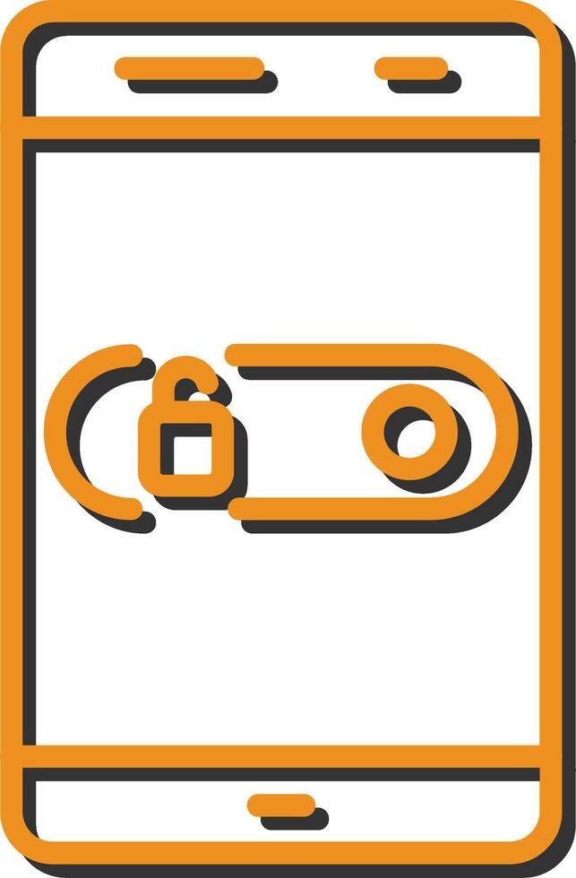 Unlock Slide Vector Icon